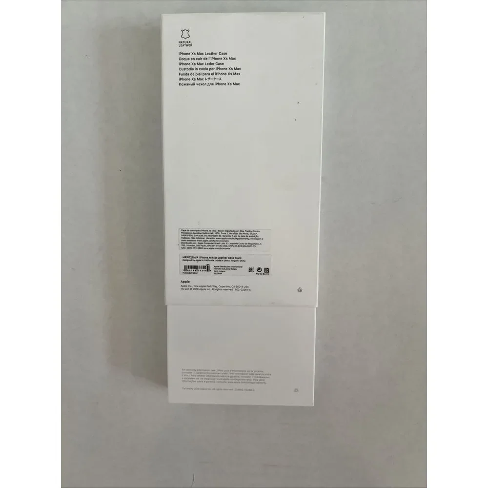 Genuine OEM Apple iPhone XS Max Black‎ Leather Case